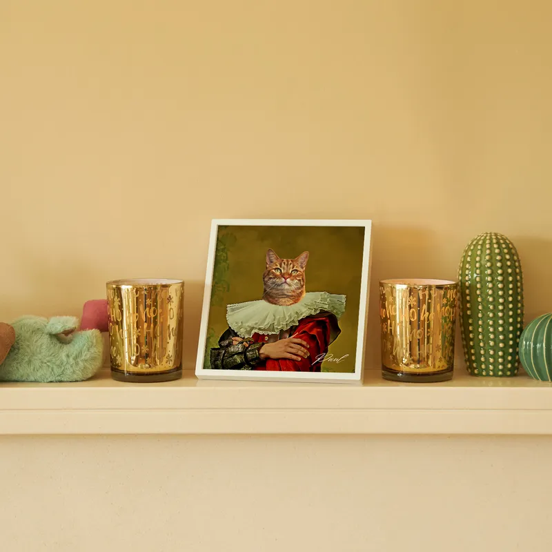 Painting Design Square White Photo Frame