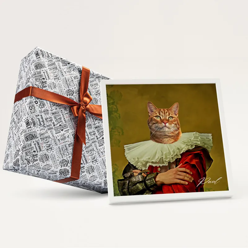 Painting Design Square White Photo Frame