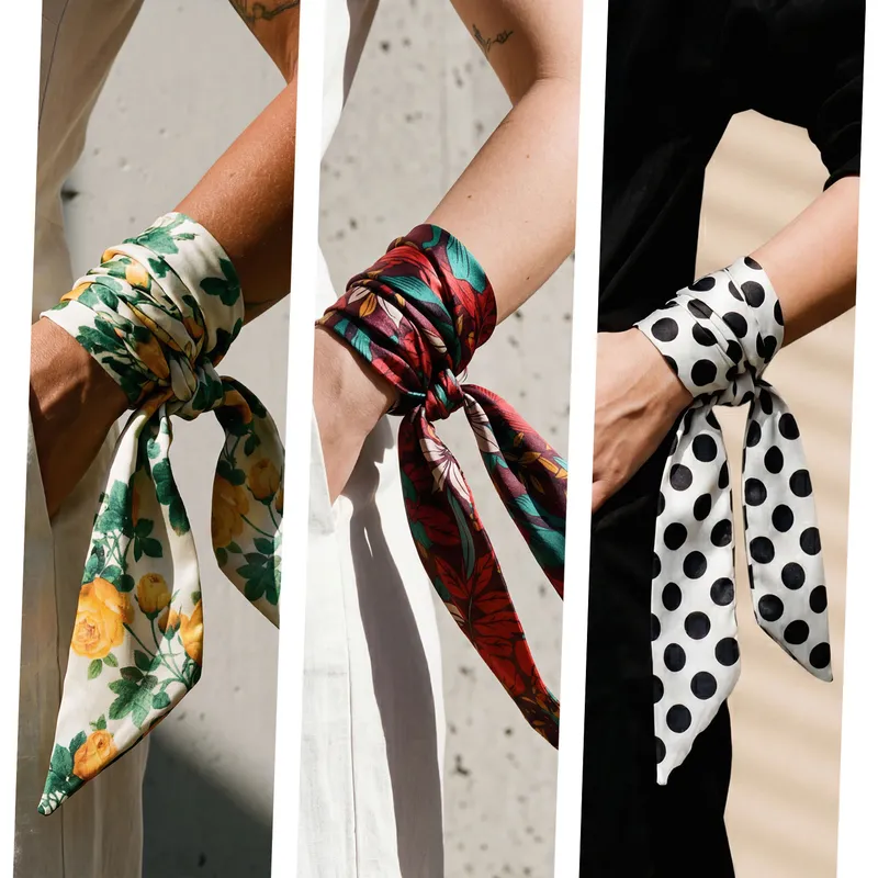 Pearl Necklace Scarf with 3 Interchangeable