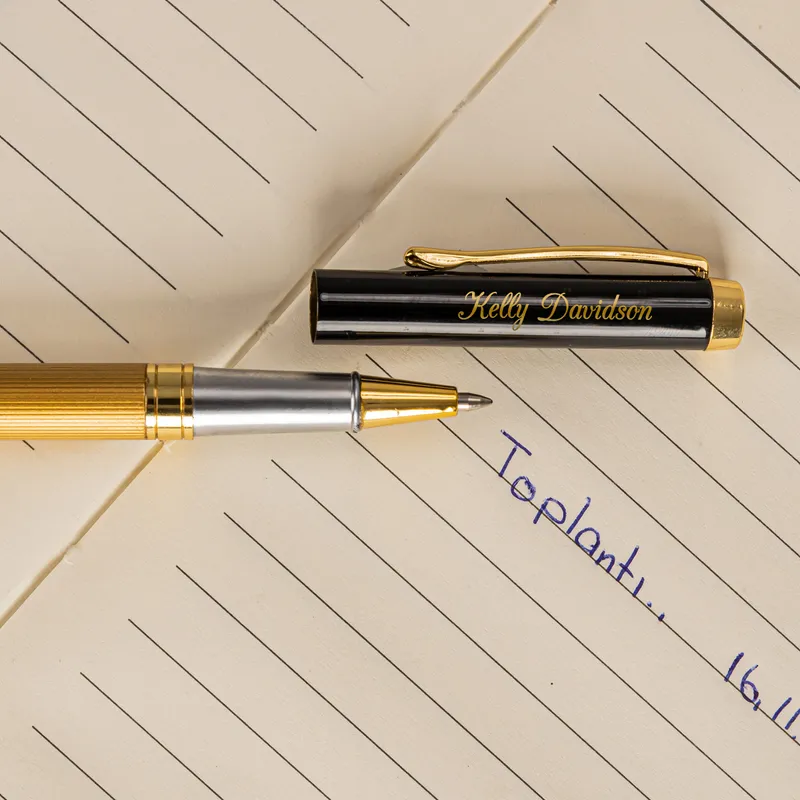 Personalised Gold Engraved Rollerball Pen for Elegant Gifts