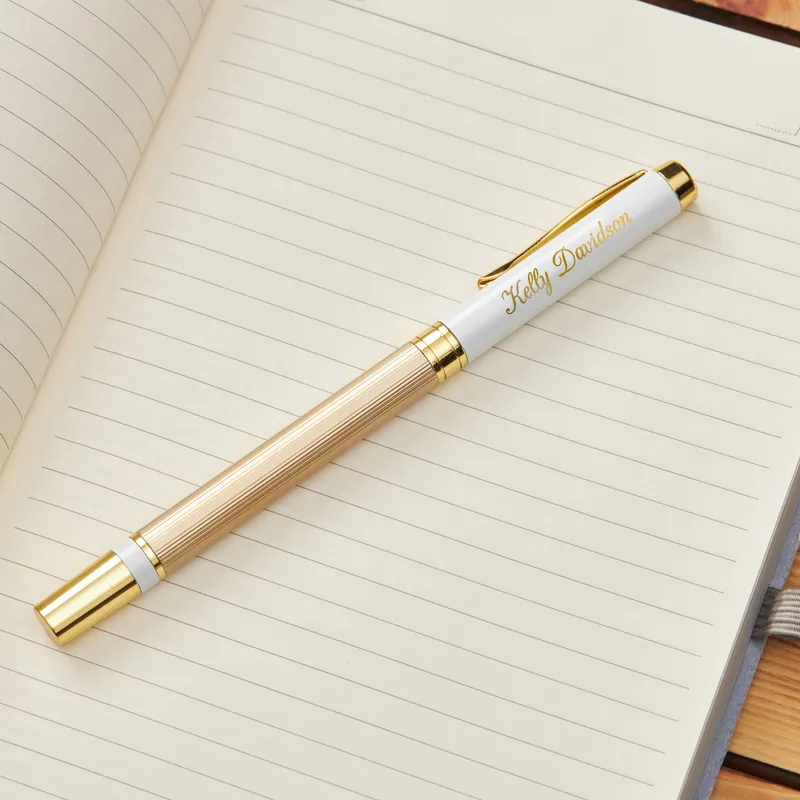 Personalised Gold Engraved Rollerball Pen for Elegant Gifts