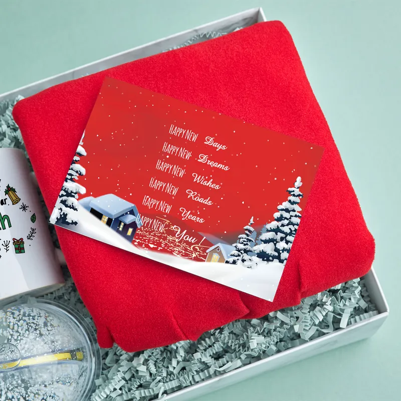 Personalised Christmas Gift Box with Snow Globe