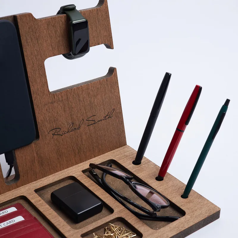 Personalised Desktop Pen and Accessory Organiser