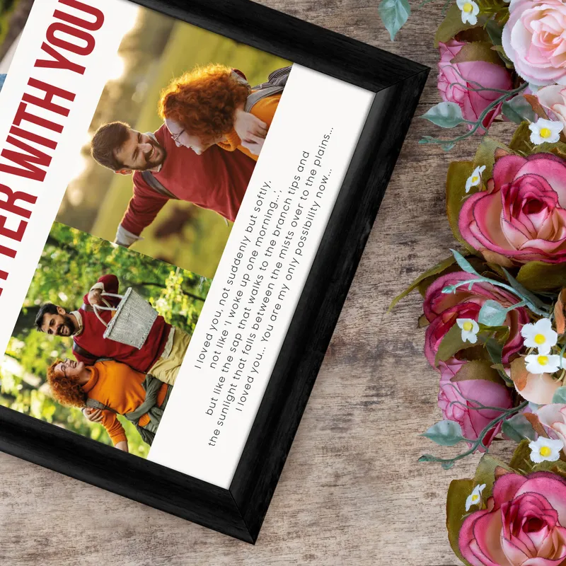 Personalised Framed Love Film Poster