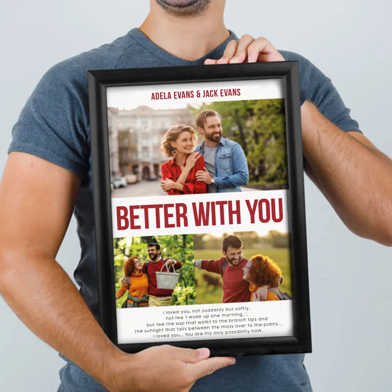 Personalised Framed Love Film Poster