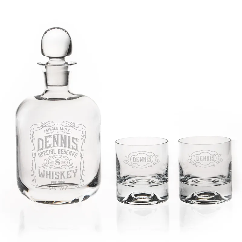 Personalised Gifts for Dad Nashville Custom Whiskey Set