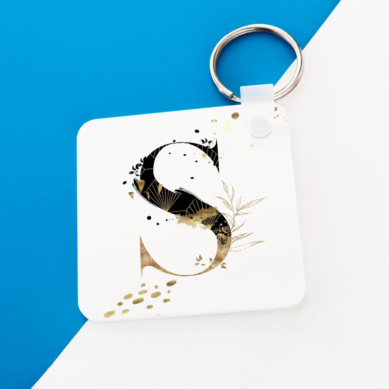 Personalised Initial Designed Gift Keychain