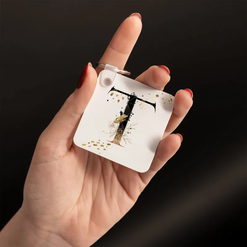 Personalised Initial Designed Gift Keychain