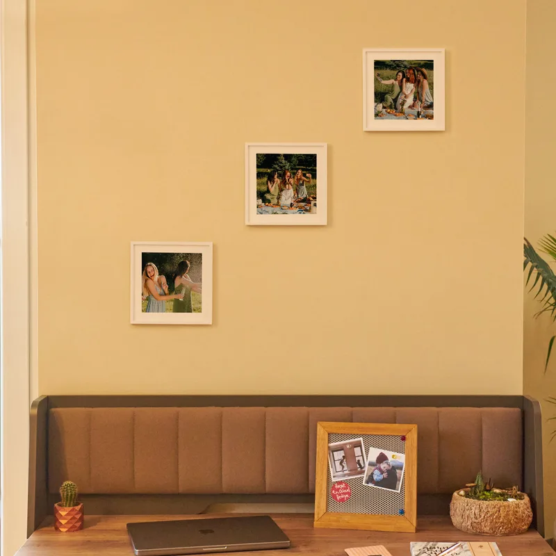 Personalised Photo Adhesive Wall Frame - 3 Piece Decorative Frame