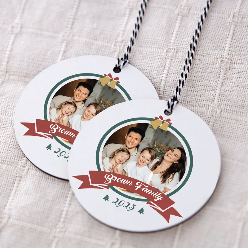 Personalised Photo Christmas Tree Ornament Keepsake