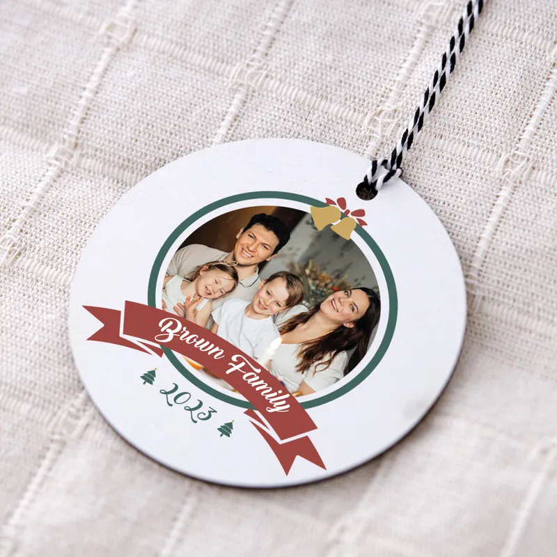 Personalised Photo Christmas Tree Ornament Keepsake