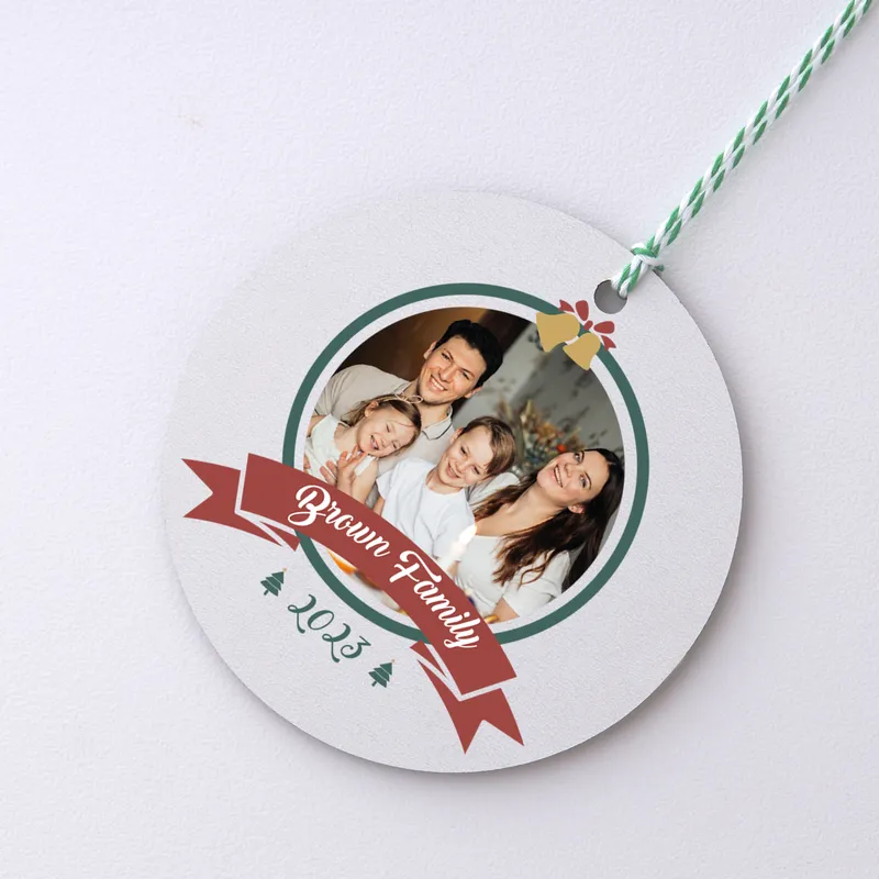 Personalised Photo Christmas Tree Ornament Keepsake