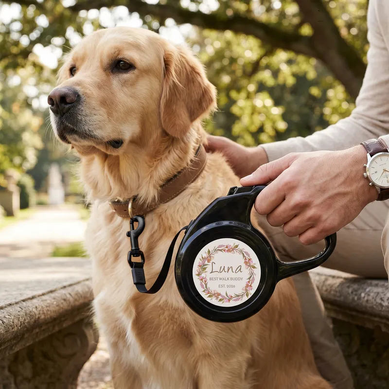 Personalized 10ft Retractable Dog Leash