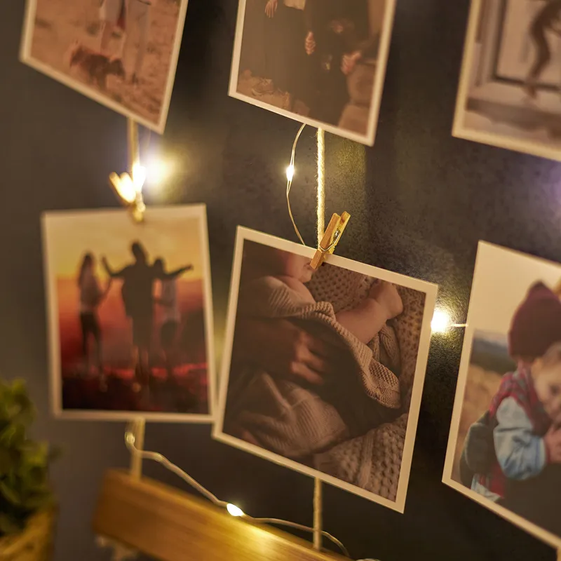 Personalised Polaroid Photo Light Panel 4x4 for Home Decor