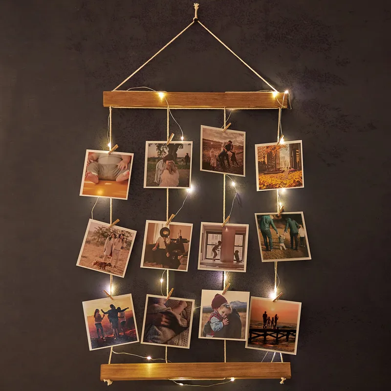 Personalised Polaroid Photo Light Panel 4x4 for Home Decor