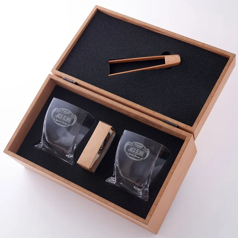 Personalised Whiskey Glass Set for Men - Ideal for Father's Day