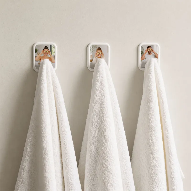 Personalized 3 Hook Towel Holder Set for Bathroom