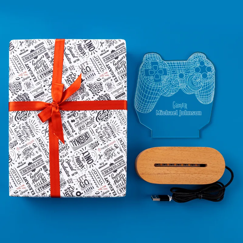 Personalized 3D LED Lamp for Gamers with Controller Design