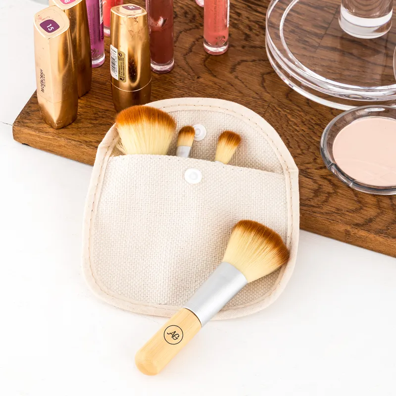 Personalized 4 Makeup Brush Set