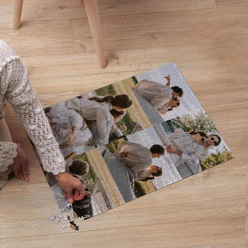 Personalized 6 Photo Collage 1000 Piece Puzzle - Without Box