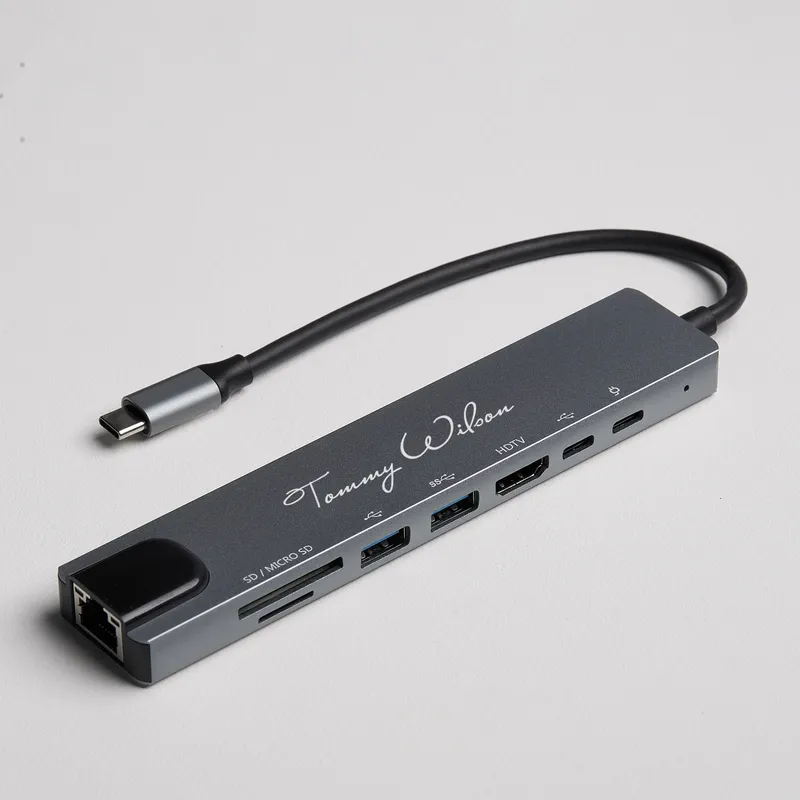Personalized 8-in-1 Type-C USB Hub