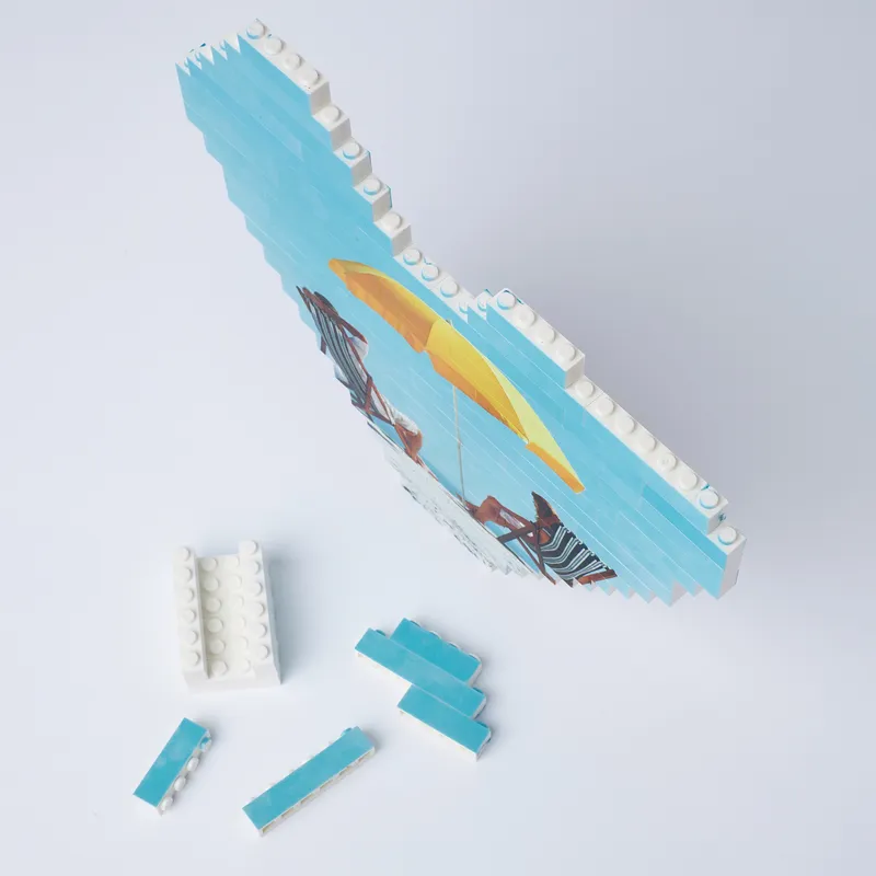 Personalized 96-Tile Heart Photo Puzzle for Your Sweetheart