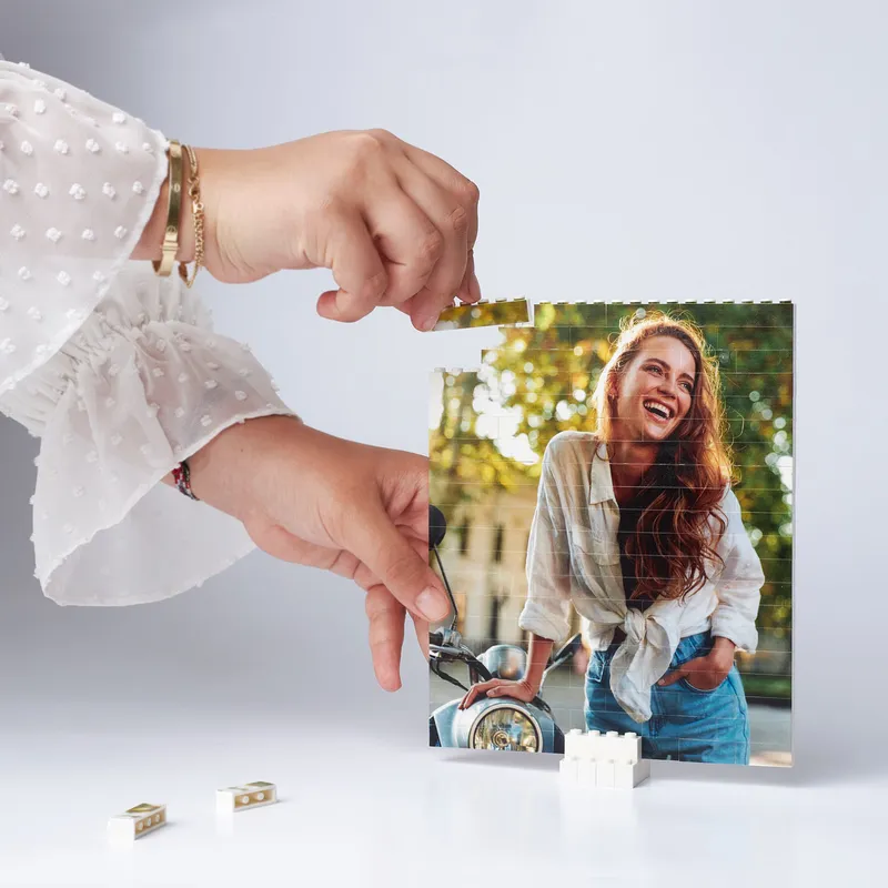 Personalised Photo Block Puzzle with 96 Pieces