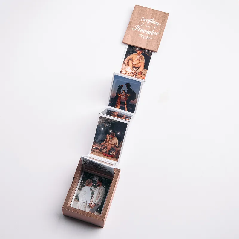 Personalized Accordion Photo Box for Memory Keepsakes
