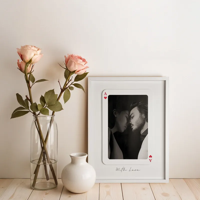Personalized Ace of Love Photo Frame Gift