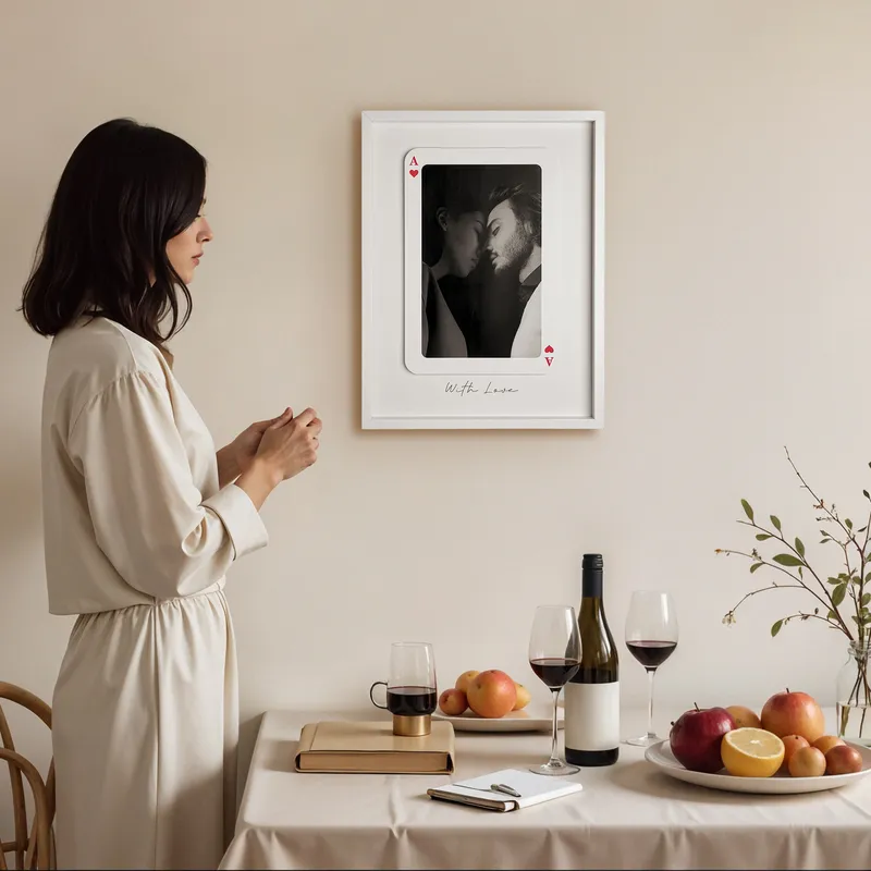 Personalized Ace of Love Photo Frame Gift