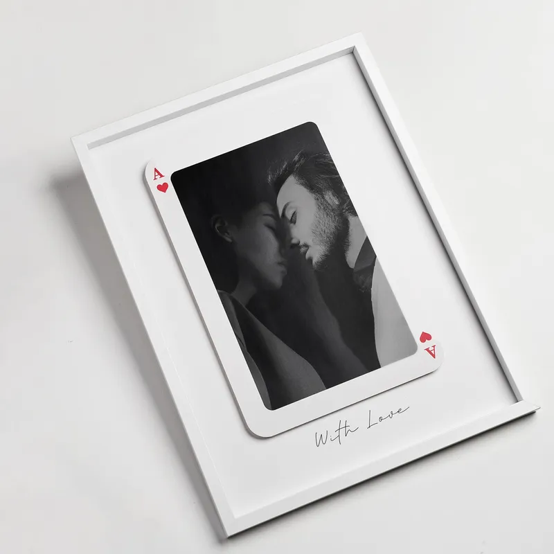 Personalized Ace of Love Photo Frame Gift