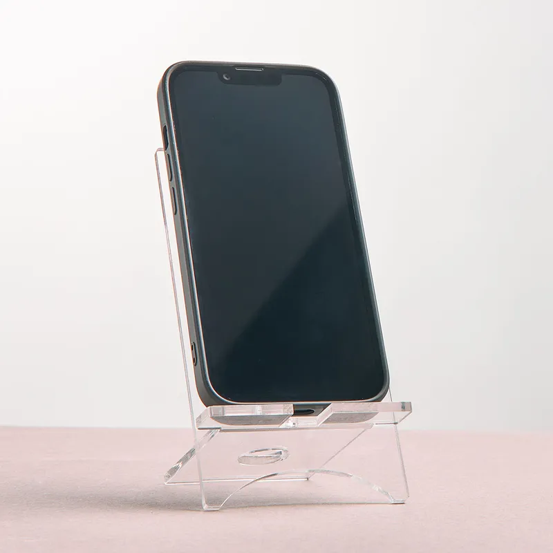 Personalized Acrylic Cell Phone Stand for Desk