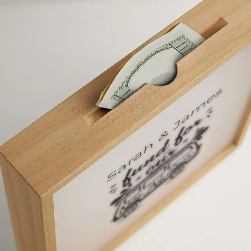 Personalised Adventure Fund Money Box for Couples