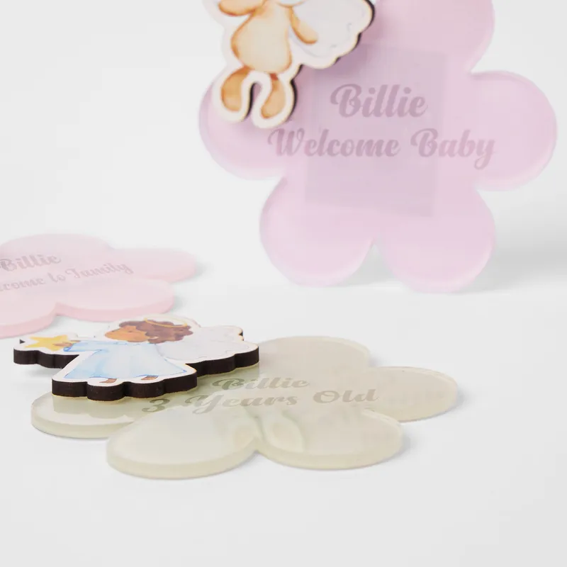 Personalized Angel Themed Baby Keepsake Magnets