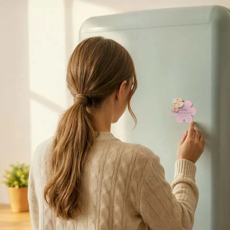 Personalized Angel Themed Baby Keepsake Magnets