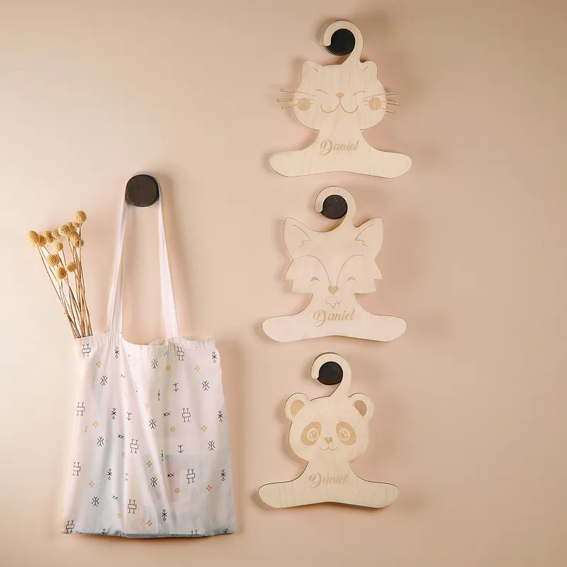 Personalized Animal Clothes Hangers for Baby