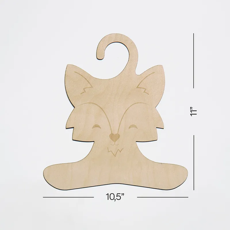 Personalized Animal Clothes Hangers for Baby