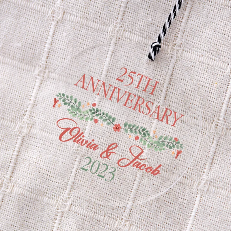 Personalized Anniversary Christmas Ornament