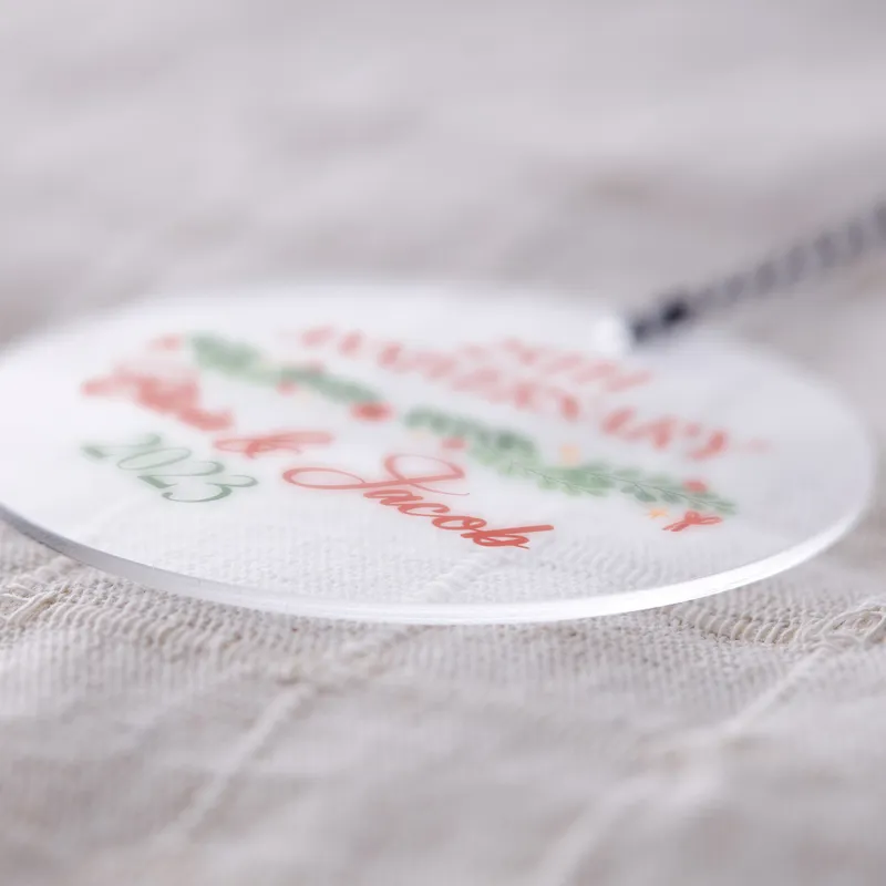 Personalized Anniversary Christmas Ornament