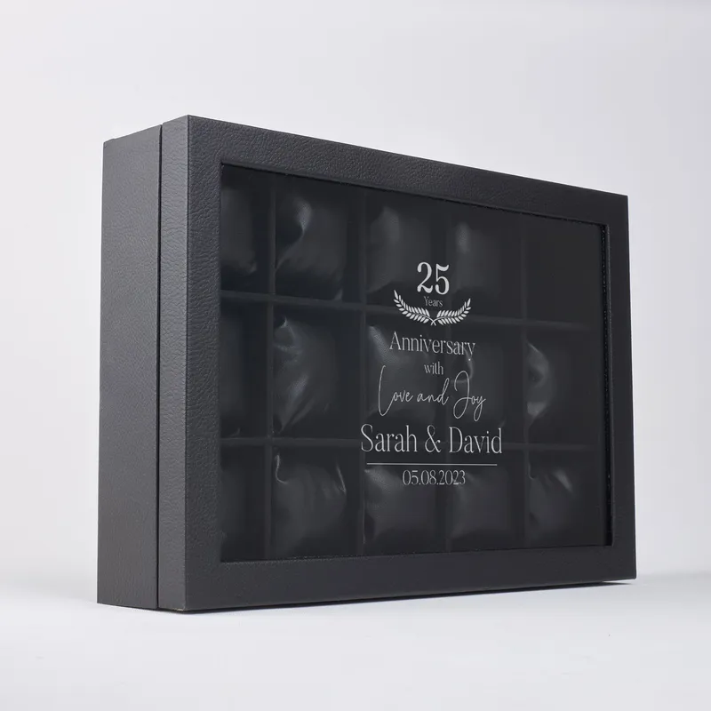 Personalized Anniversary Gift Luxury Watch Box