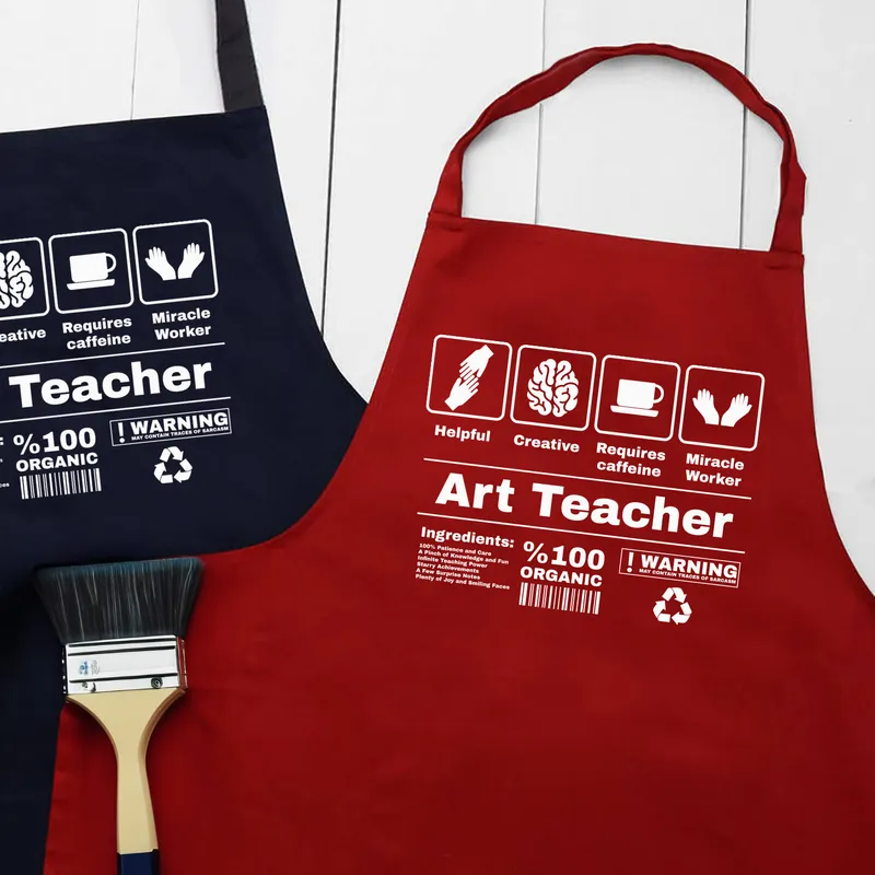 Personalized Art Teacher Apron Perfect Teachers' Day Gift
