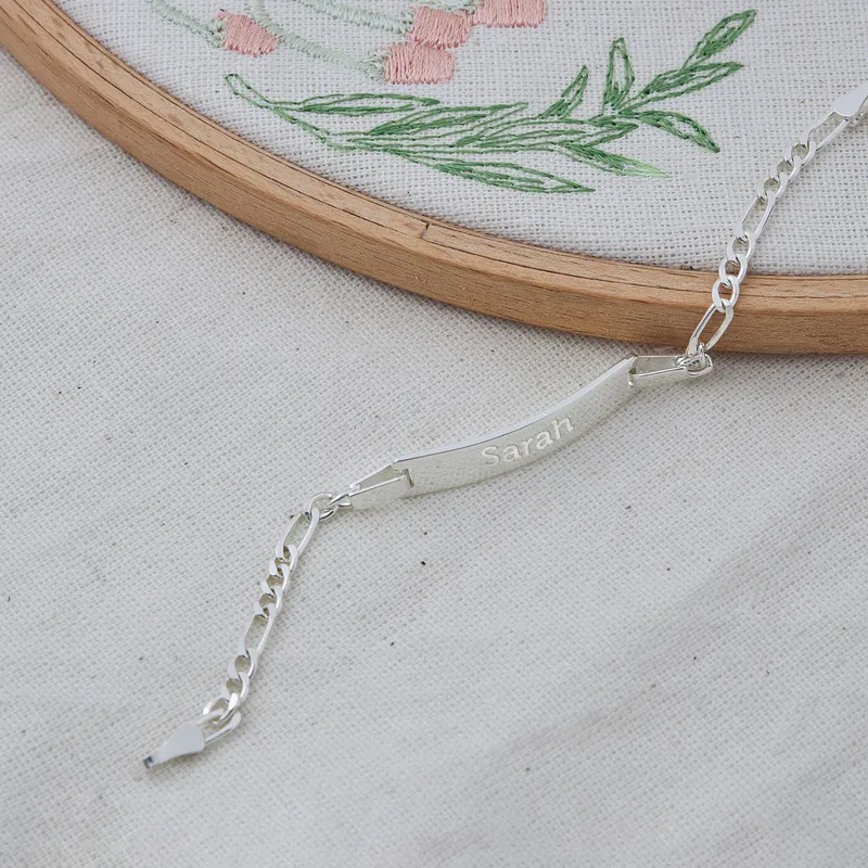 Personalized Baby Bracelet with Name for First Birthday Gift