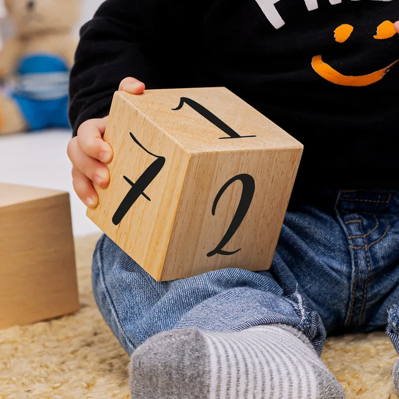 Personalised Wooden Baby Blocks for Baby Showers