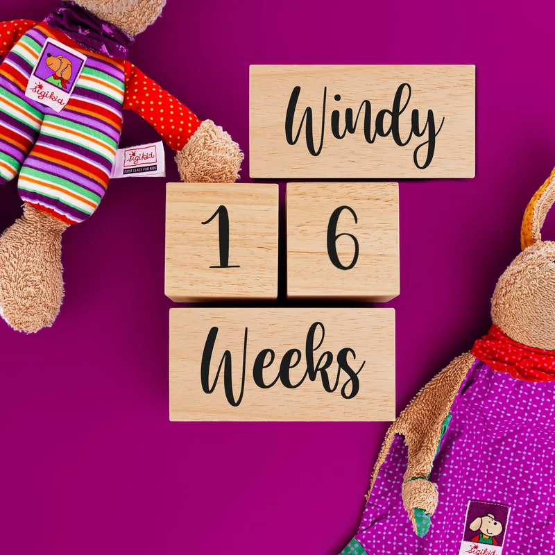 Personalised Wooden Baby Blocks for Baby Showers