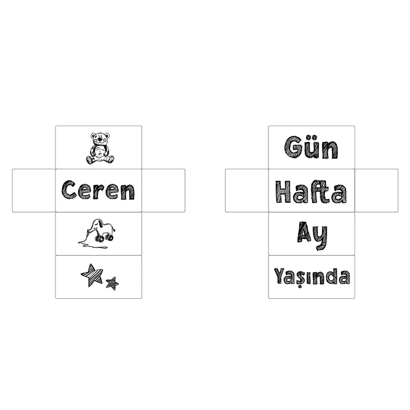 Personalised Wooden Baby Blocks for Baby Showers