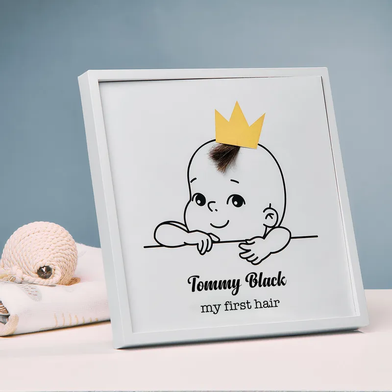 Personalised Baby's First Hair Memory Frame