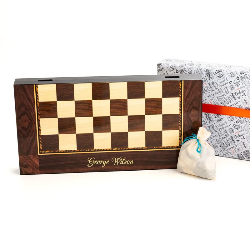 Personalised Father's Day Backgammon Set for Dad