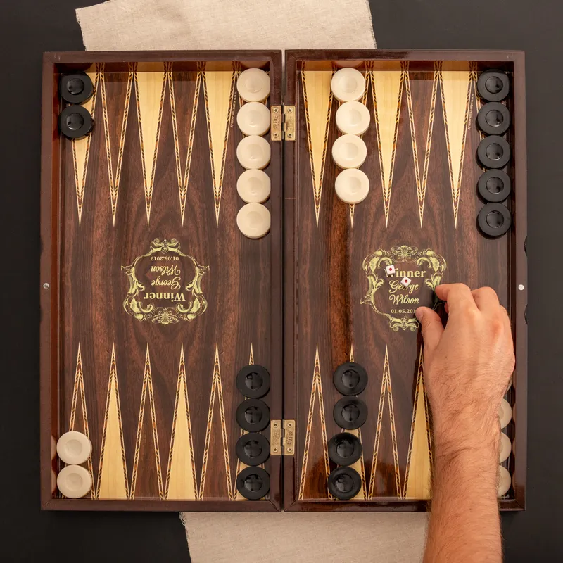 Personalised Father's Day Backgammon Set for Dad