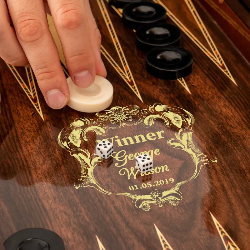 Personalised Father's Day Backgammon Set for Dad