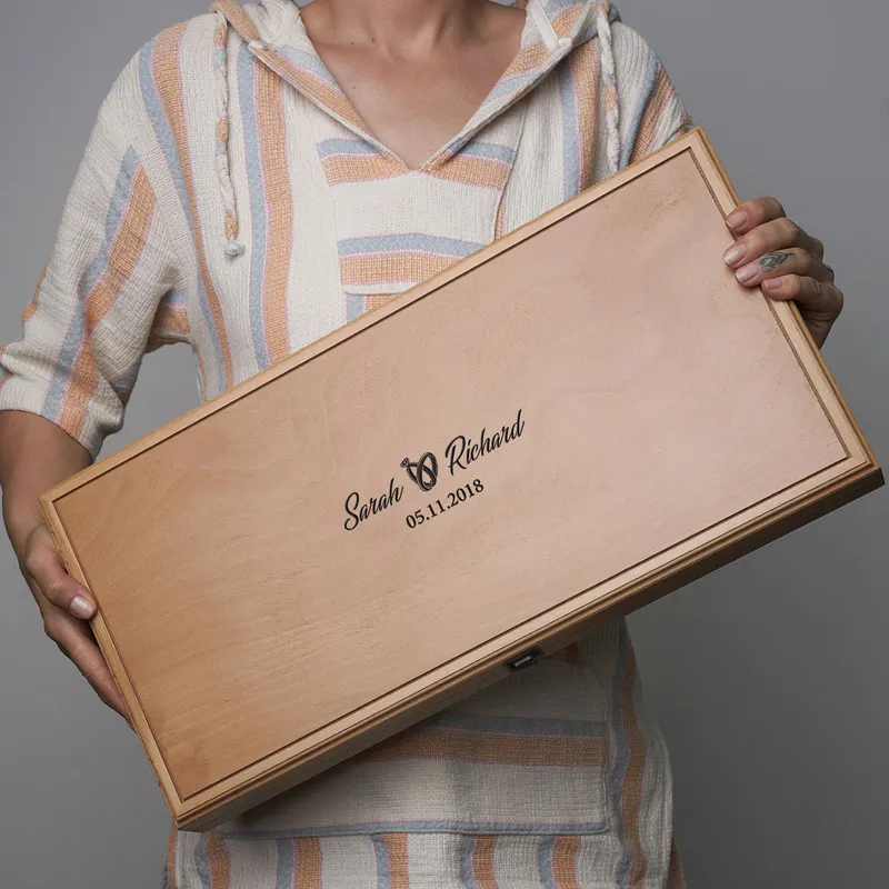 Personalized Backgammon Set Gift for Couples